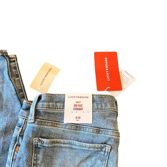 Lucky Brand Sweet Mid Rise Straight Leg Ankle Jeans Light Wash NEW 8/29 - Picture 9 of 15